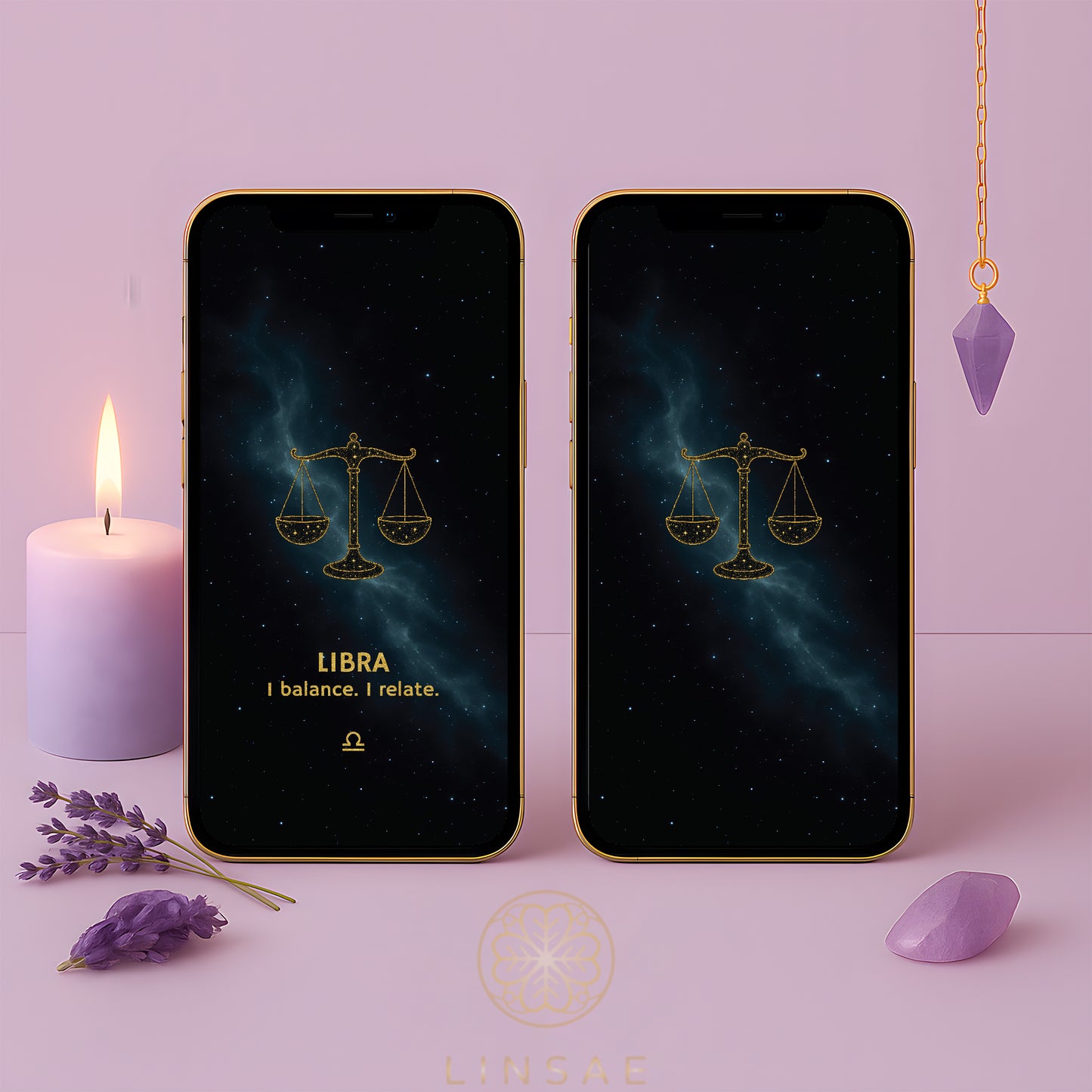 Libra Phone Wallpaper – Celestial Harmony Charm + Bonus Relationship Ritual PDF