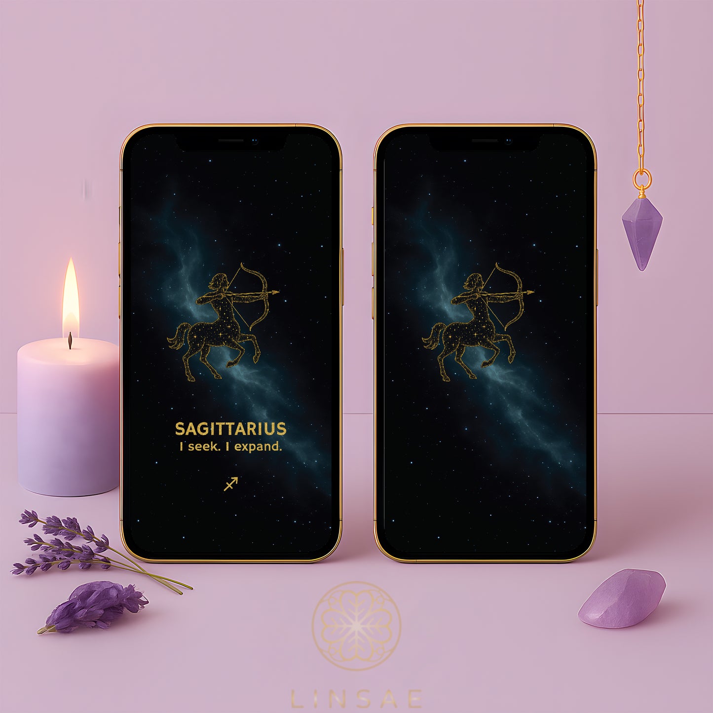 Sagittarius Phone Wallpaper – Bold Vision Charm + Bonus Expansion Ritual PDF