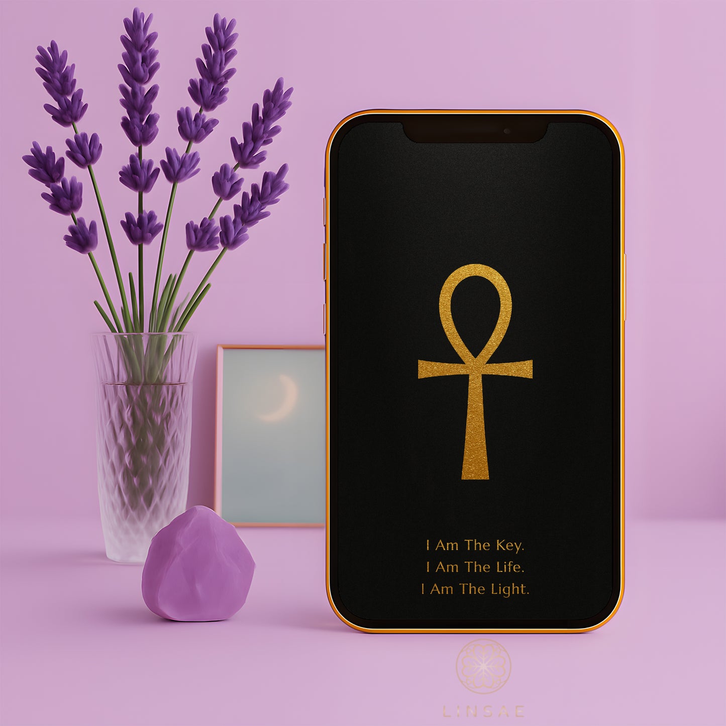 Sacred Ankh Phone Wallpaper Set + Manifestation Ritual Guide