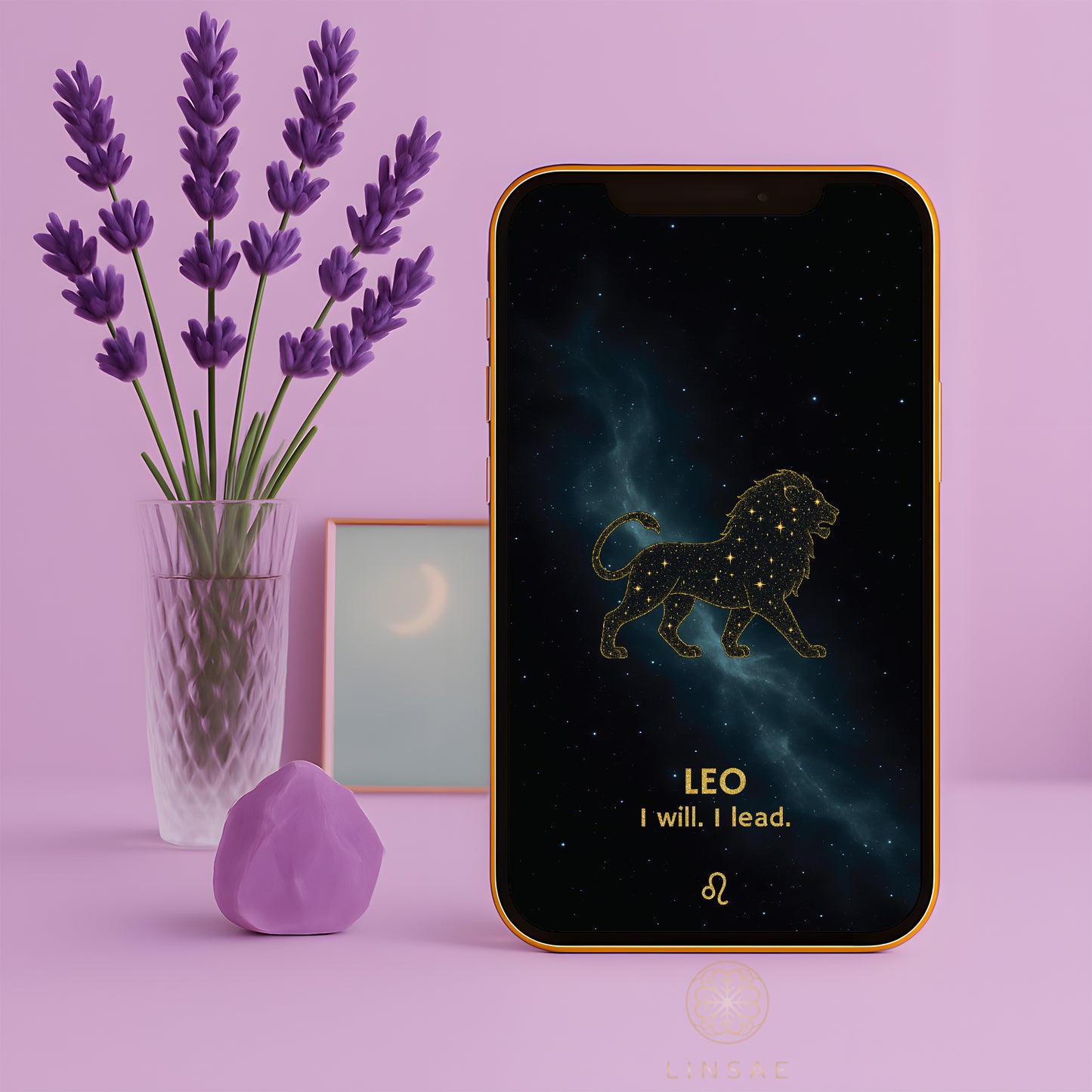 Leo Phone Wallpaper – Radiant Leadership Charm + Bonus Self-Worth Ritual PDF