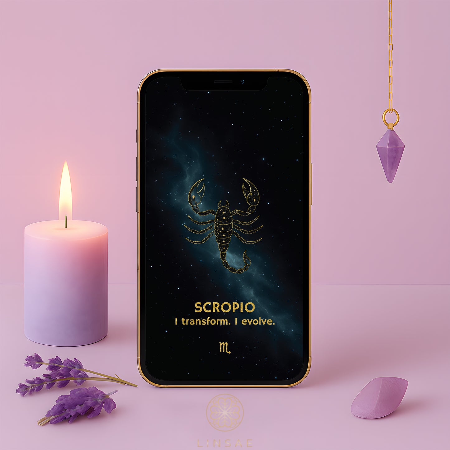 Scorpio Phone Wallpaper – Dark Phoenix Charm + Bonus Shadow Ritual PDF