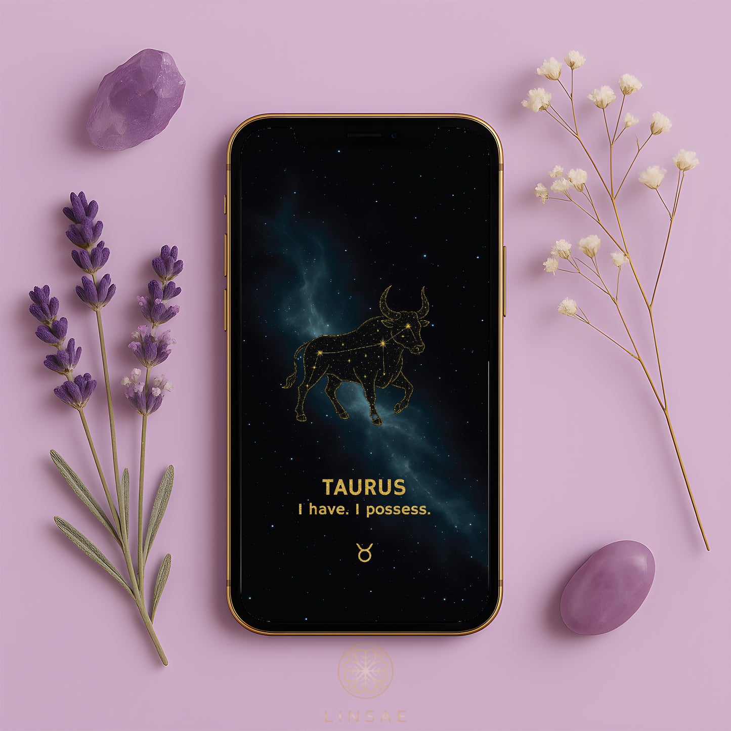 Taurus Phone Wallpaper – Earthy Manifestation Charm + Bonus Ritual PDF
