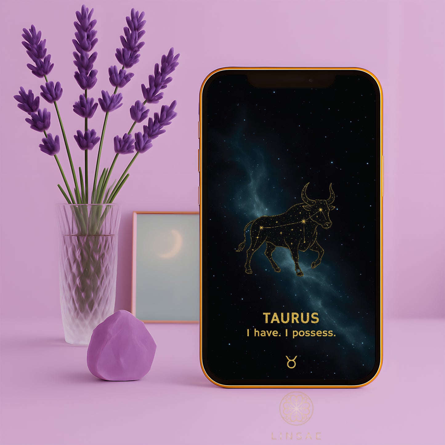 Taurus Phone Wallpaper – Earthy Manifestation Charm + Bonus Ritual PDF