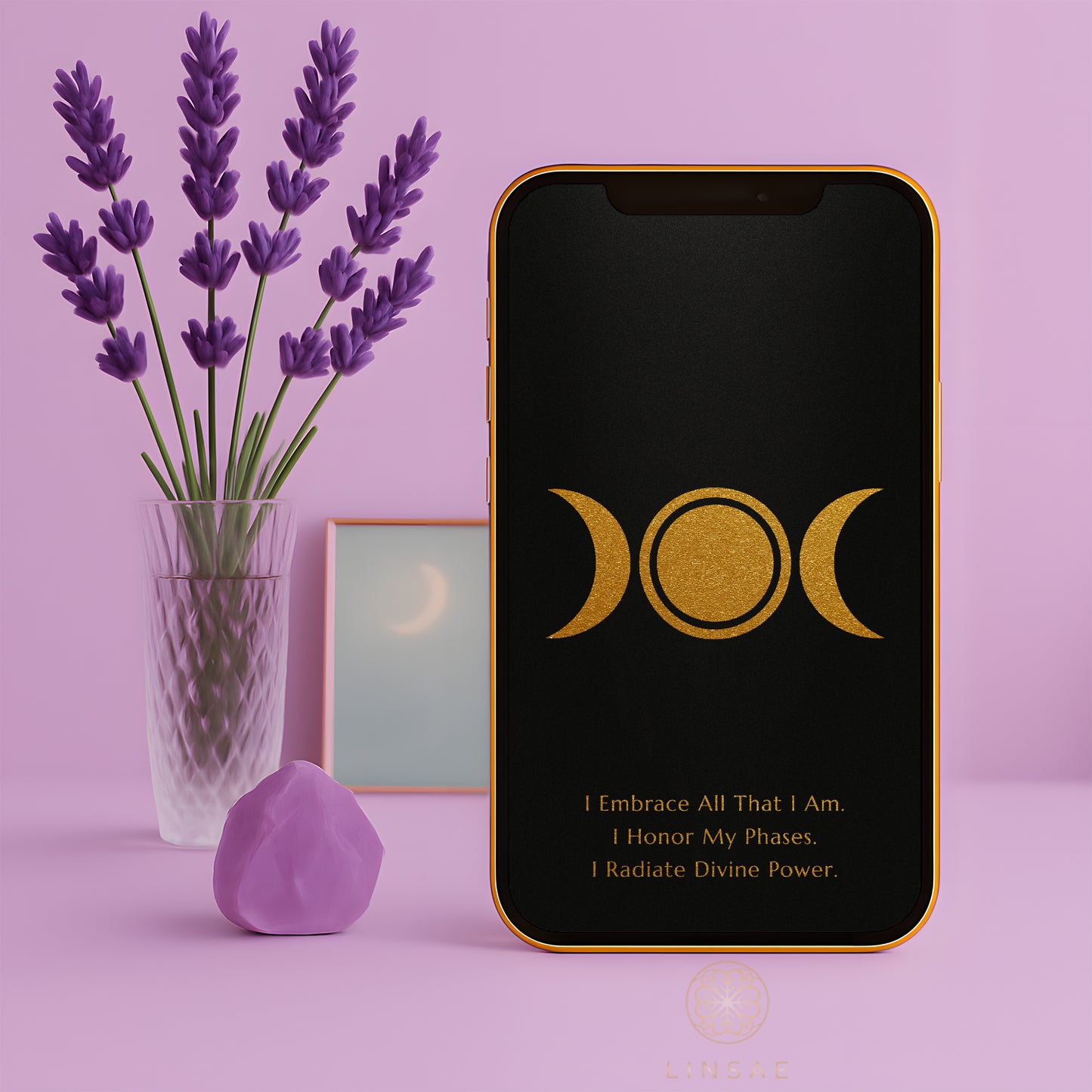 Sacred Triple Moon Wallpaper Set + Manifestation Ritual Guide
