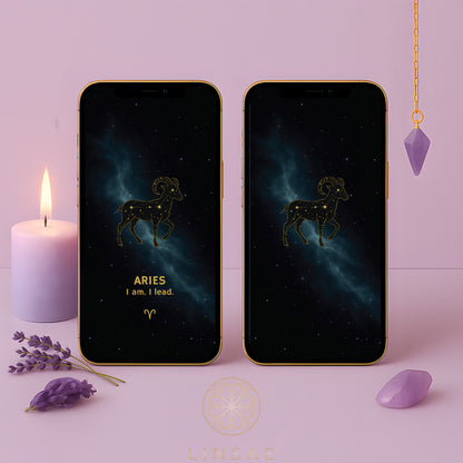 Aries Phone Wallpaper – Celestial Firestarter Charm + Bonus Motivation Ritual PDF