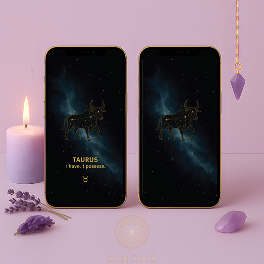 Taurus Phone Wallpaper – Earthy Manifestation Charm + Bonus Ritual PDF