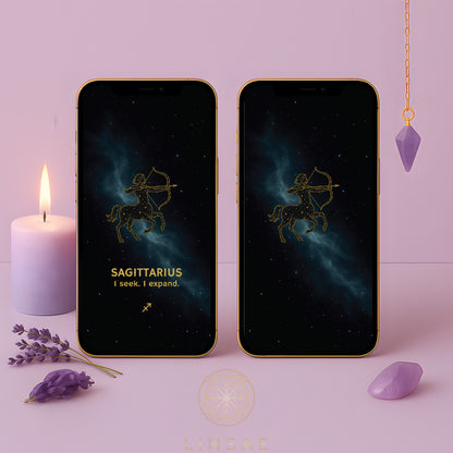 Sagittarius Phone Wallpaper – Bold Vision Charm + Bonus Expansion Ritual PDF