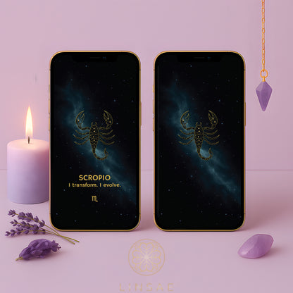 Scorpio Phone Wallpaper – Dark Phoenix Charm + Bonus Shadow Ritual PDF
