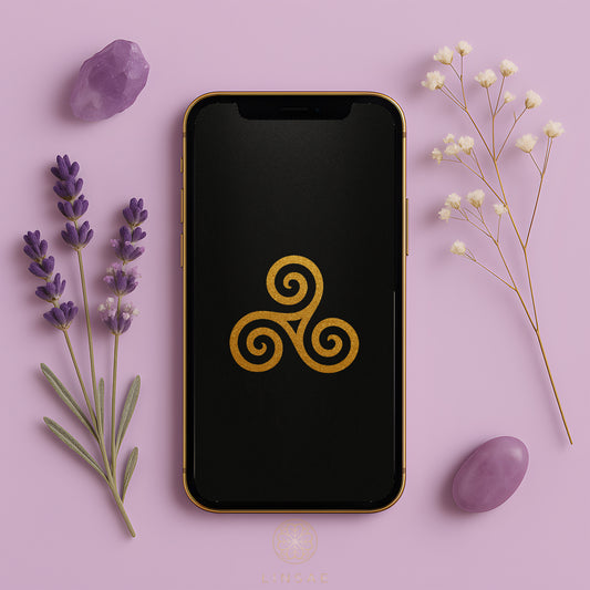 Sacred Triskelion Phone Wallpaper Set + Manifestation Ritual Guide