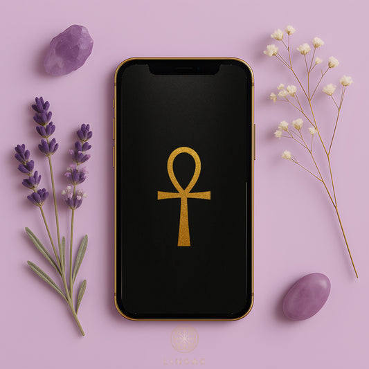 Sacred Ankh Phone Wallpaper Set + Manifestation Ritual Guide