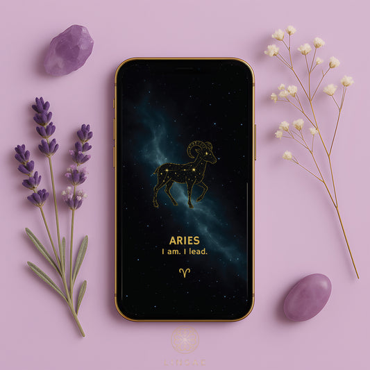 Aries Phone Wallpaper – Celestial Firestarter Charm + Bonus Motivation Ritual PDF