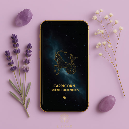 Capricorn Phone Wallpaper – Strategic Focus Charm + Bonus Mastery Ritual PDF