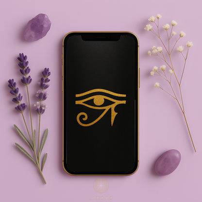 Sacred Eye of Horus Phone Wallpaper Set + Manifestation Ritual Guide