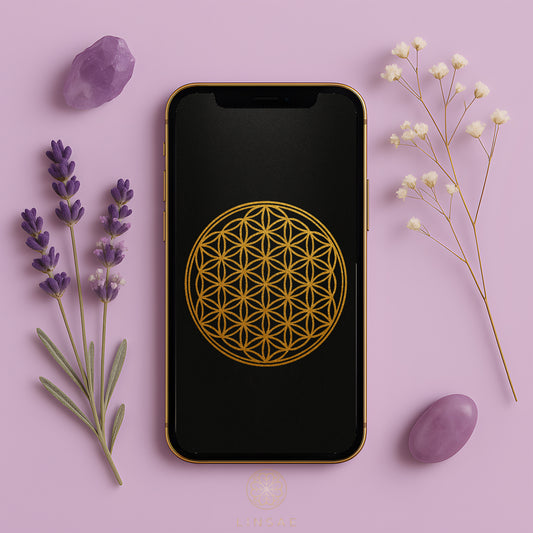 Sacred Flower of Life Phone Wallpaper Set + Manifestation Ritual Guide