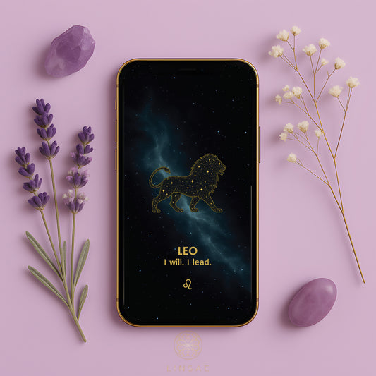 Leo Phone Wallpaper – Radiant Leadership Charm + Bonus Self-Worth Ritual PDF