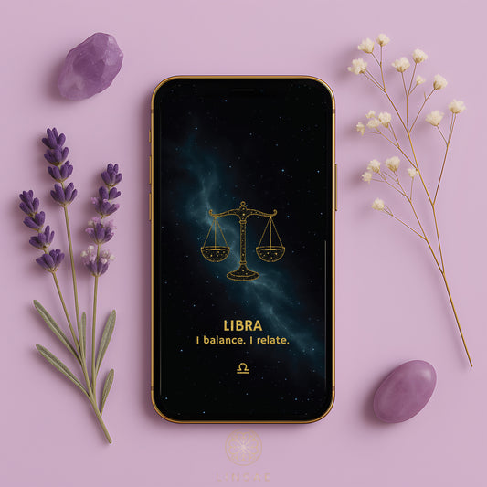 Libra Phone Wallpaper – Celestial Harmony Charm + Bonus Relationship Ritual PDF