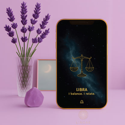 Libra Phone Wallpaper – Celestial Harmony Charm + Bonus Relationship Ritual PDF