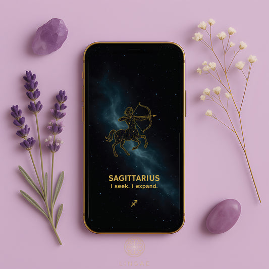 Sagittarius Phone Wallpaper – Bold Vision Charm + Bonus Expansion Ritual PDF