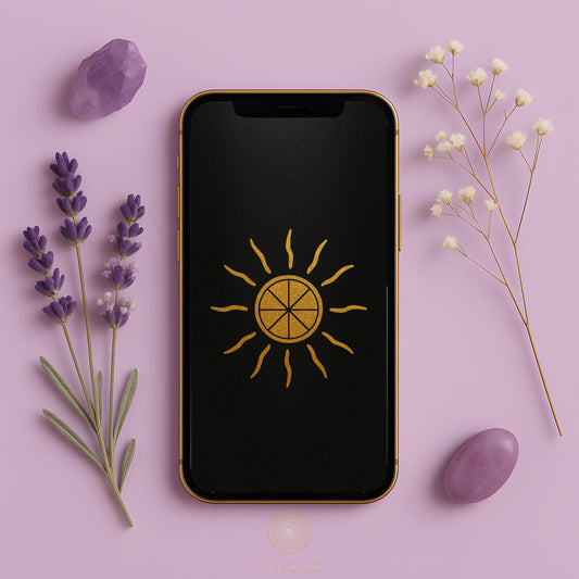 Sacred Sun Wheel Phone Wallpaper Set + Manifestation Ritual Guide