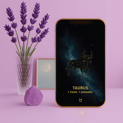 Taurus Phone Wallpaper – Earthy Manifestation Charm + Bonus Ritual PDF
